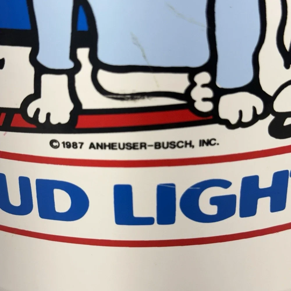 Spuds Mackenzie Bud Light Winter Olympics Ice Bucket Original 1987 Vintage